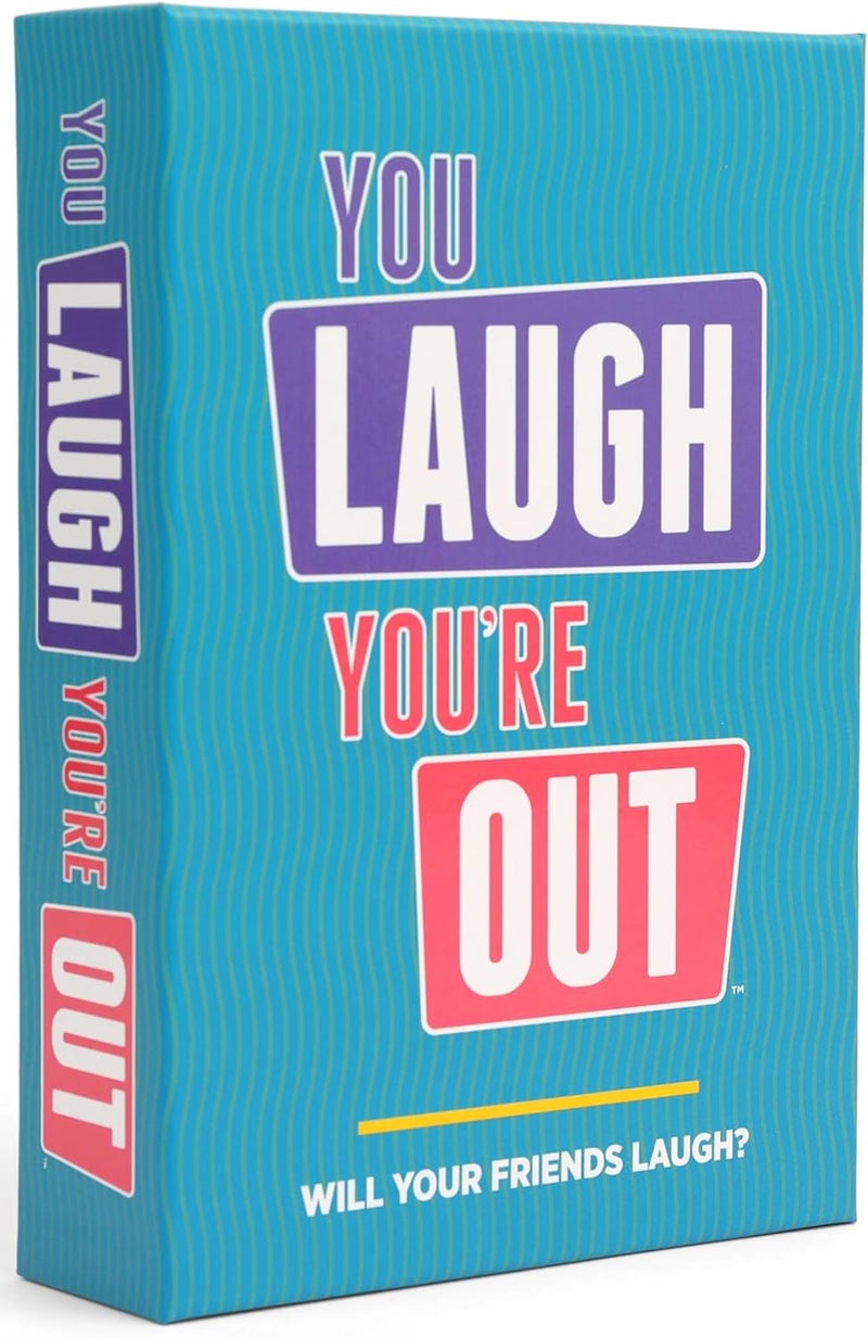 DSS Games You Laugh You're Out [Try Not to Laugh Family Card Game for Adults & Teens | Party Game | 125 Prompt Fun Cards for Family Nights & Parties | Ages 14+] - Image 1